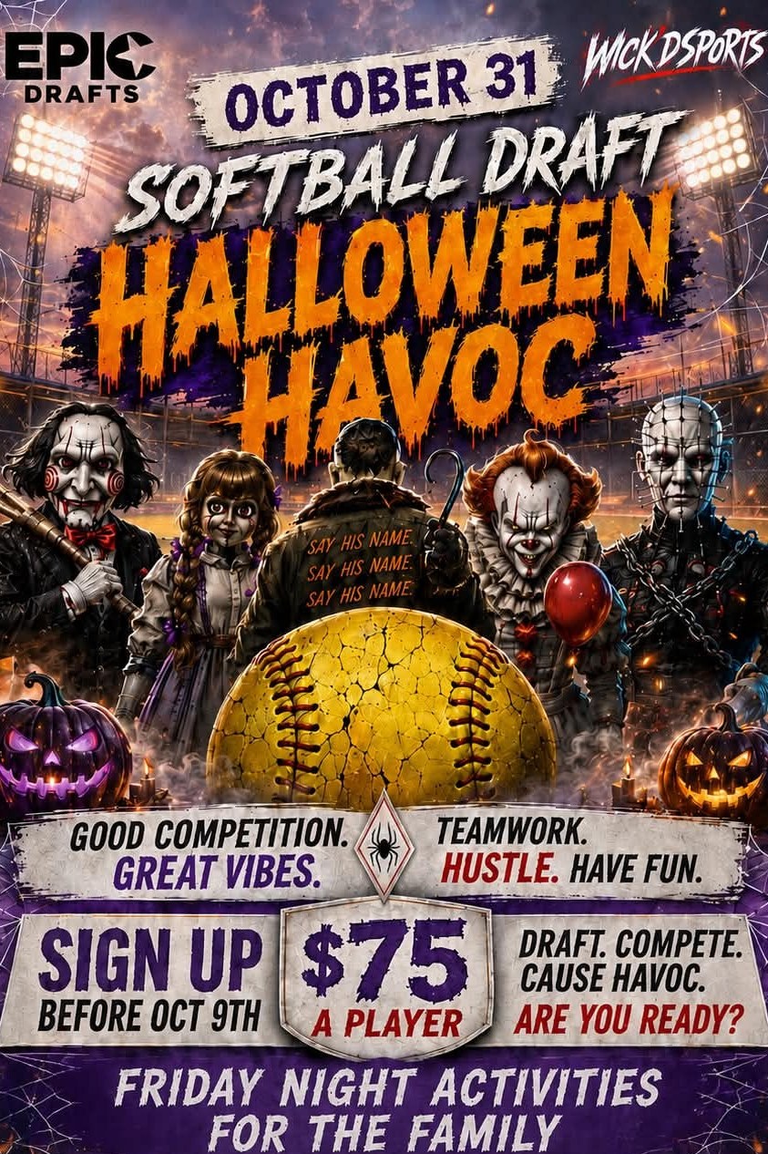 Halloween Havoc softball draft, Oct 31, 2026, USSSA Space Coast Stadium, Viera FL