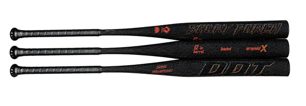 DDT (Dave Velasquez signature) - NO Spin Tech - 1-piece DDT - 12 in - Short Porch Senior Slow Pitch Softball Bat
